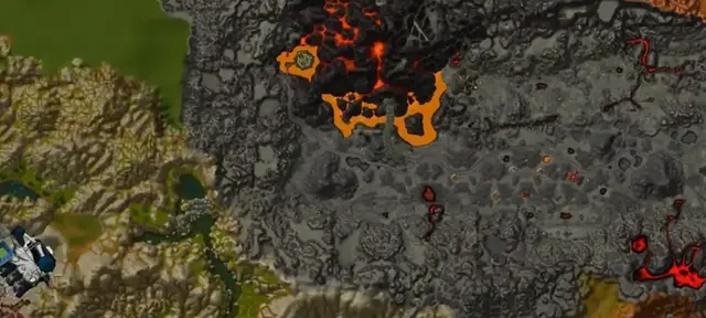 Burning Steppes terrain overview