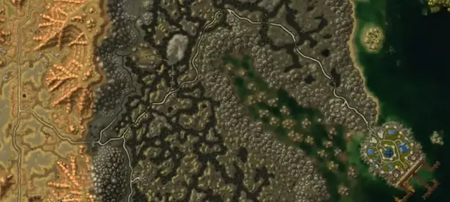 Dustwallow Marsh terrain overview