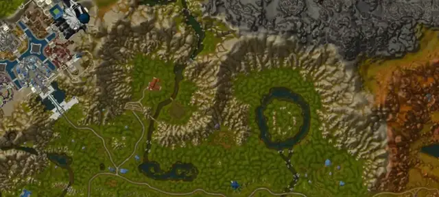 Elwynn Forest terrain overview
