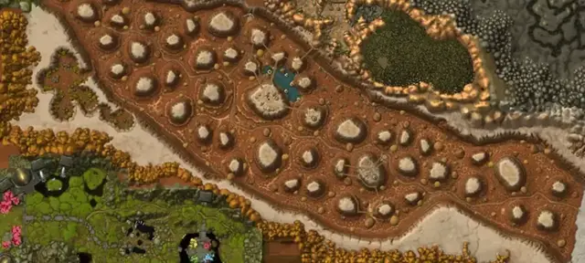 Thousand Needles terrain overview